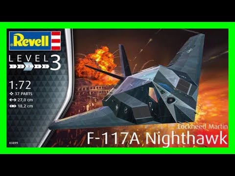 Niveau 3 #03899 REVELL Lockheed F-117 Nighthawk STEALTH FIGHTER 1:72 scale kit 