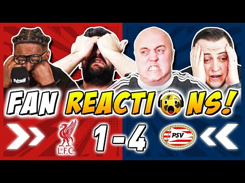 Liverpool Fans FURIOUS 🤬 Reactions to Liverpool 1-4 PSV | Champions League Fan Reactions
