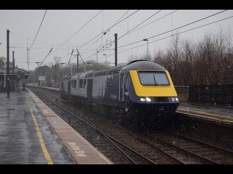 NEW ScotRail HST Power Cars at Morpeth Railway Station [HD]