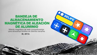 RELIFE RL-091A Bandeja de almacenamiento magnética de aleación de aluminio