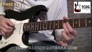 Aprender como tocar el solo de Back in Black (AC/DC) Guitarra acordes notas la cuerda Curso TCDG