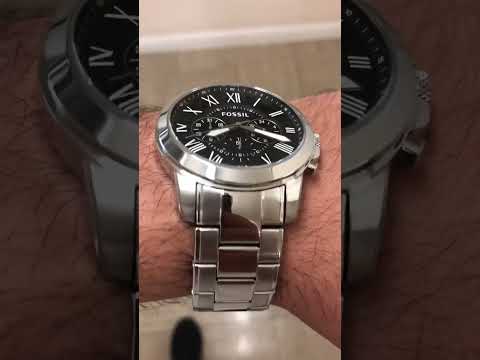 Fossil Men's Black Dial Stainless Steel Bracelet Watch | FS4736IE | #shorts #watch #fossil #watches