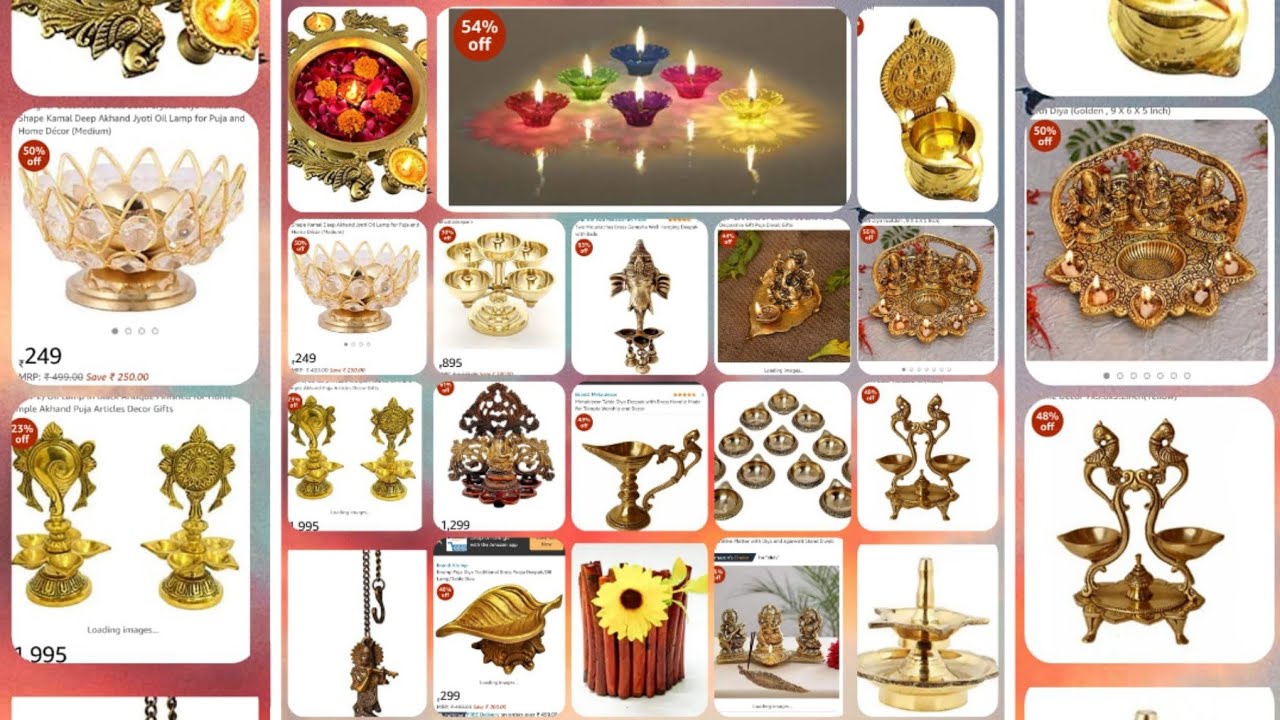 Lighting lamps for pooja// Amazon Home Decor