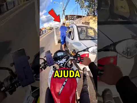 Ele LEVOU o Carro LONGE DEMAIS! 🏍️💥🚫😱 Crédito: @lukinha_fan_160 #curiosidades #viral #shorts