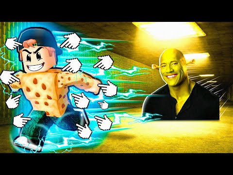 Escaping the BACKROOMS in a ROBLOX RACE CLICKER