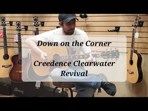 Down on the Corner - Creedence Clearwater Revival guitar lesson (with TAB) CCR