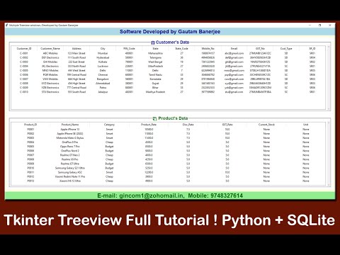 Build a Complete CRM System with Python Tkinter | Customer & Product Database GUI #python #ai