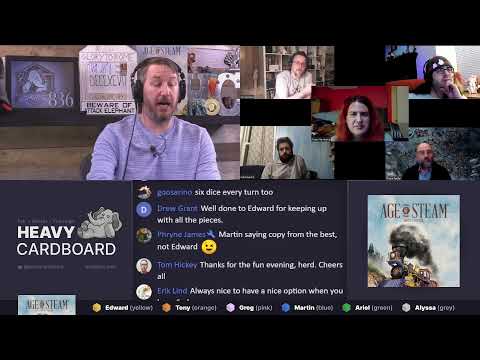 Age of Steam: Brummie Rails 6p Teaching, Play-through, & Round table by Heavy Cardboard