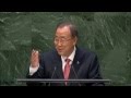 Ban Ki-moon at the General debate of the 69th.