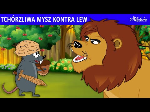 Tchórzliwa Mysz kontra Lew 🐭🦁 | Bajki po Polsku | Bajka i opowiadania na Dobranoc | Kreskówka