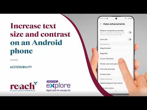 How to Change Font Size & High Contrast on Android | Accessibility Settings Guide