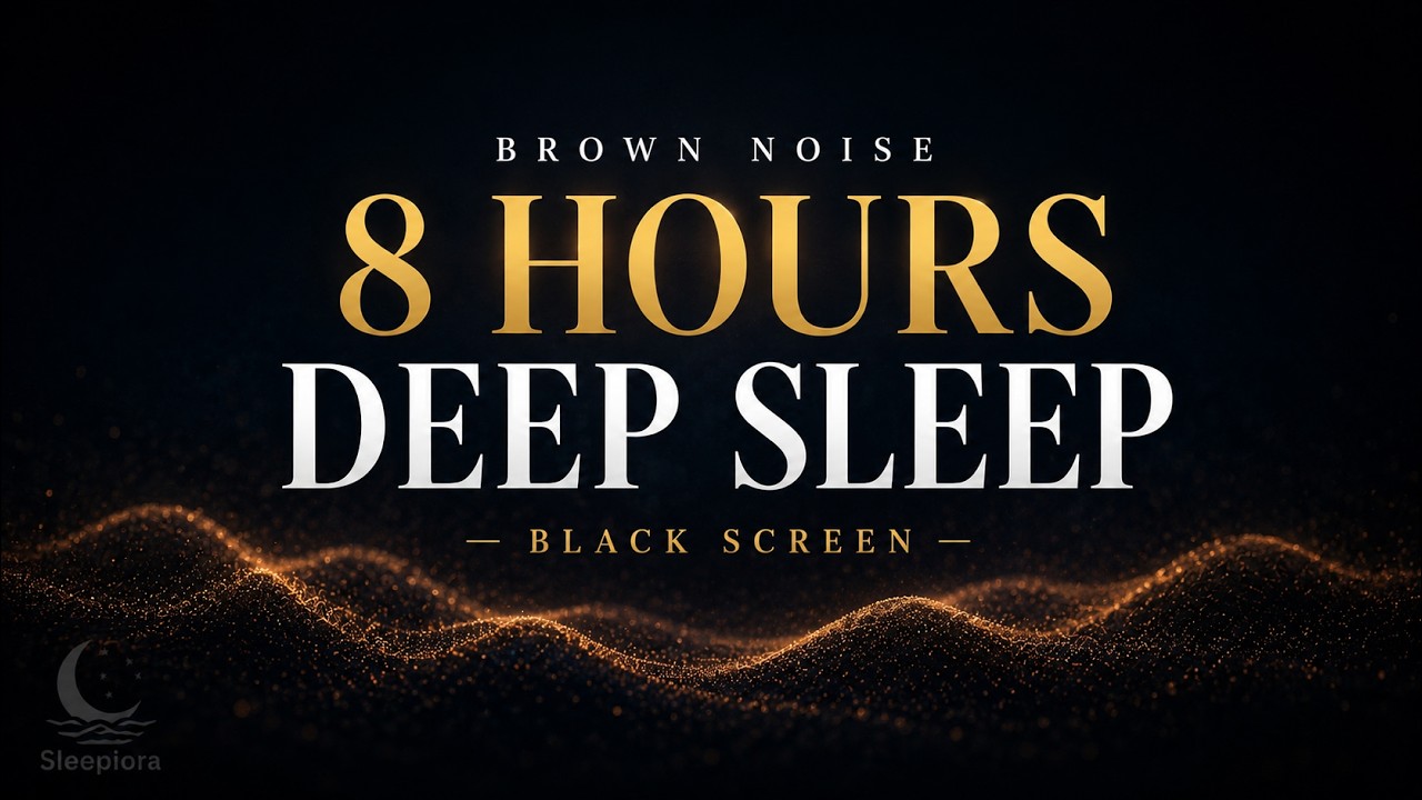 Brown Noise ASMR | 8 Hours Black Screen Sleep