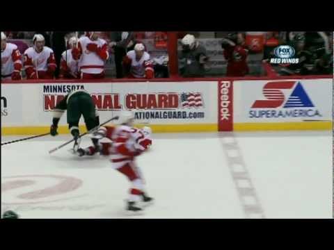 Devin Setoguchi cheapshot on Kyle Quincey Feb 17 2013