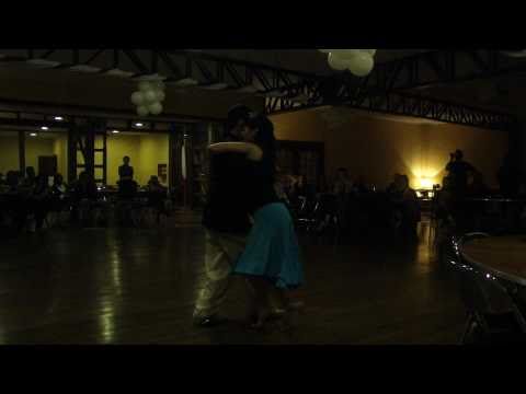  Felipe Zarzar  and  Mamié Sancy  are  dancing  to  the  milonga  "  Milonga De Mis Tiempos  "