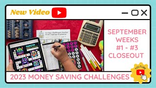 Cash Stuffing Money Saving Challenges for Weeks #1-3 of September - TracEy Monster Savings on Etsy