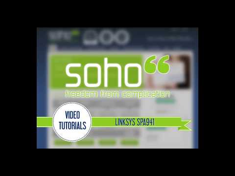 SOHO66 TUTORIAL -  Linksys SPA Series