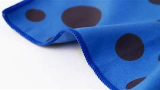 Beaumont Blue Polka Dot Microfiber Small Polishing Cloth