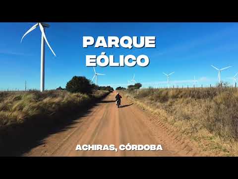 Parque Eólico Achiras Córdoba, vuelta en moto