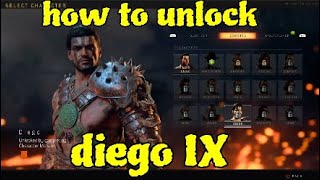 How to unlock diego IX in blackout