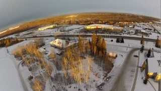 preview picture of video 'FPV F550 DJI NAZA, School and Rec center,Rocky Mountain House. AB. Canada'