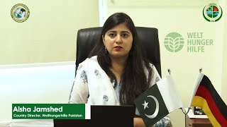 Ms. Aisha Jamshed (Country Director) from Welthungerhilfe Pakistan about PEDRR-23