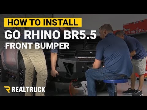 How to Install Go Rhino BR5.5 Front Winch Bumper on a 2019 Chevy Silverado 1500
