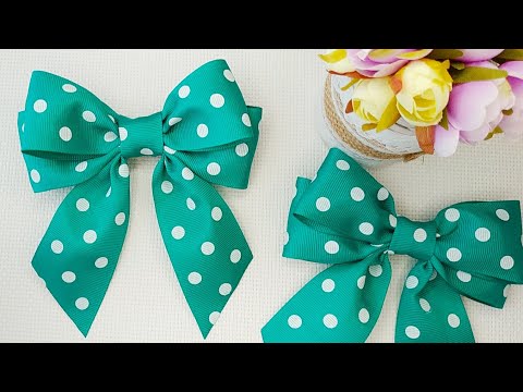 🎀How to make boutique hair bows - Hair bow holder -...