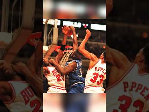 Jordan Schools O'Neal with 64 Points and Dunks #michaeljordan #shaquilleoneal #rivals #chicagobulls