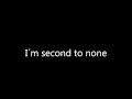 Chris Crocker - Second to none + lyrics 