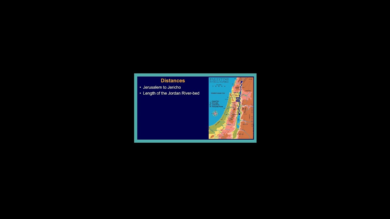 Geography of the Holy Land — Week 5
