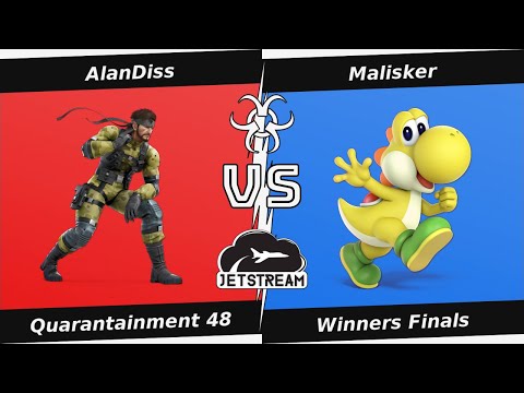 Quarantainment 48 Winners Finals - AlanDiss (Snake) Vs. Malisker (Yoshi) Smash Ultimate - SSBU