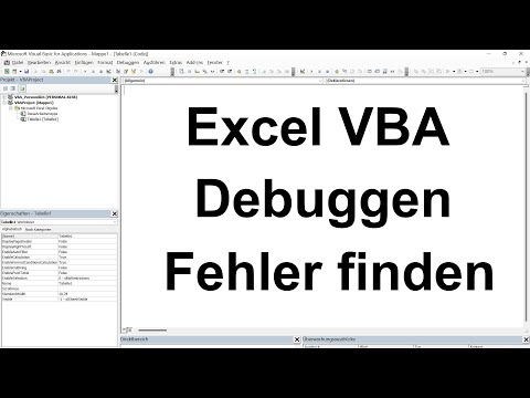 Excel VBA Lektion 53: Debuggen / Fehler finden und verbessern