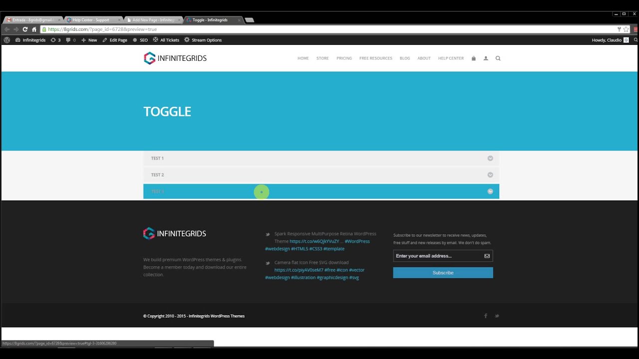 Using Toggle & Accordion Shortcodes - WordPress Theme