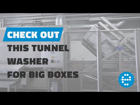 Industrial Tunnel Washer for washing Dolav Boxes | Elpress