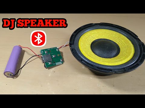 DJ speaker Testing using mini Bluetooth Board and lithium Battery