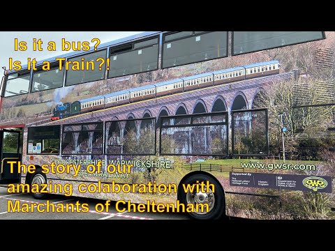 Steam loco wrap for a double decker bus