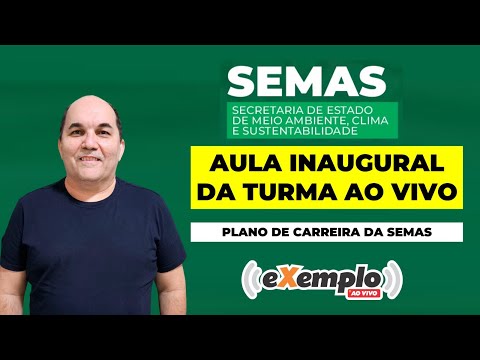 SEMAS PARÁ - Aula Inaugural - EXEMPLO AO VIVO - PCCR DA SEMAS - 09/10 - 19h - Petronio Castro