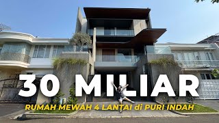Rp 30M | Rumah Sultan 4 Lantai di Puri Indah Serasa di Hotel Bintang 5