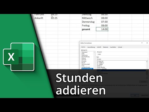 Excel Stunden addieren | Uhrzeiten & Arbeitsstunden ✅ Tutorial