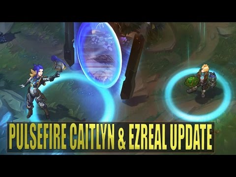 PULSEFIRE CAITLYN & EZREAL UPDATE Skins Gameplay Spotlight Old vs New Comparison - League of Legends