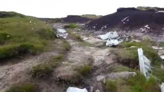Plane crash in the peak district above glossop