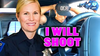 Female Cop Pulls Out Pistol And This Happen