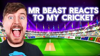 MrBeast Reacted To My Cricket🏏Highlights and This Is How…