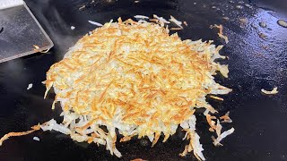 HOW TO MAKE HOMEMADE HASH BROWNS ON THE BLACKSTONE GRIDDLE | BLACKSTONE GRIDDLE RECIPES