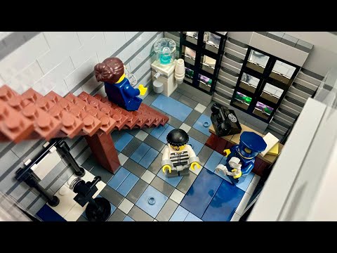 Bau einer Lego Stadt Teil 160. - Fertige Polizeistation
