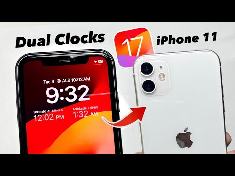 Now Enable Dual Clock on iPhone 11 Lockscreen iOS 17