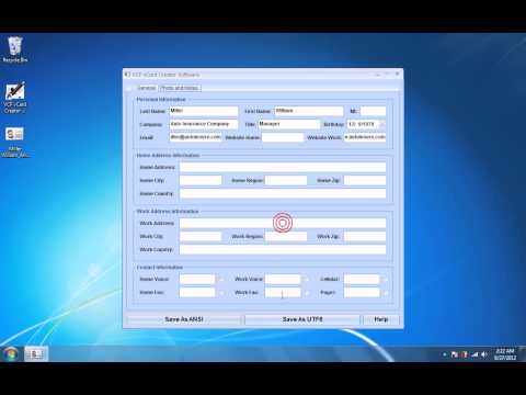 VCF vCard Creator Software