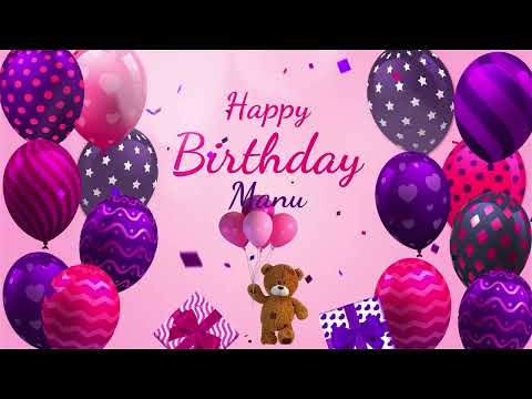 Happy Birthday Manu | Manu Happy Birthday Song | Manu