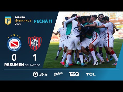 #TorneoBinance | Fecha 11 | resumen de Argentinos - San Lorenzo