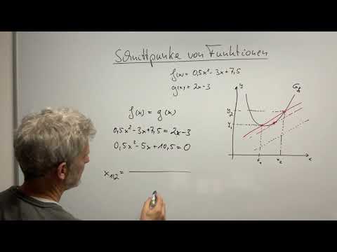 Parabel und Gerade - Schnittpunkte bestimmen!